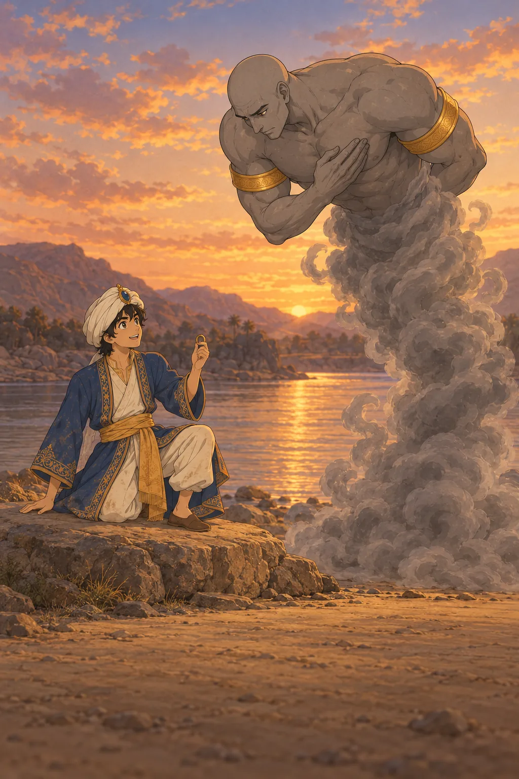 By the River illustration