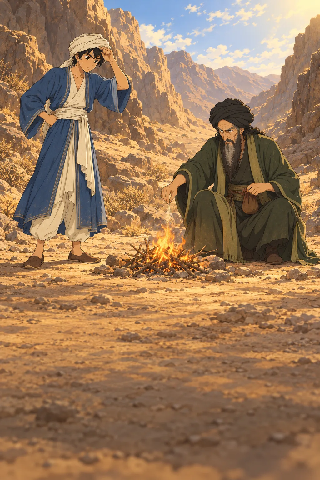 Fire in the Mountains illustration