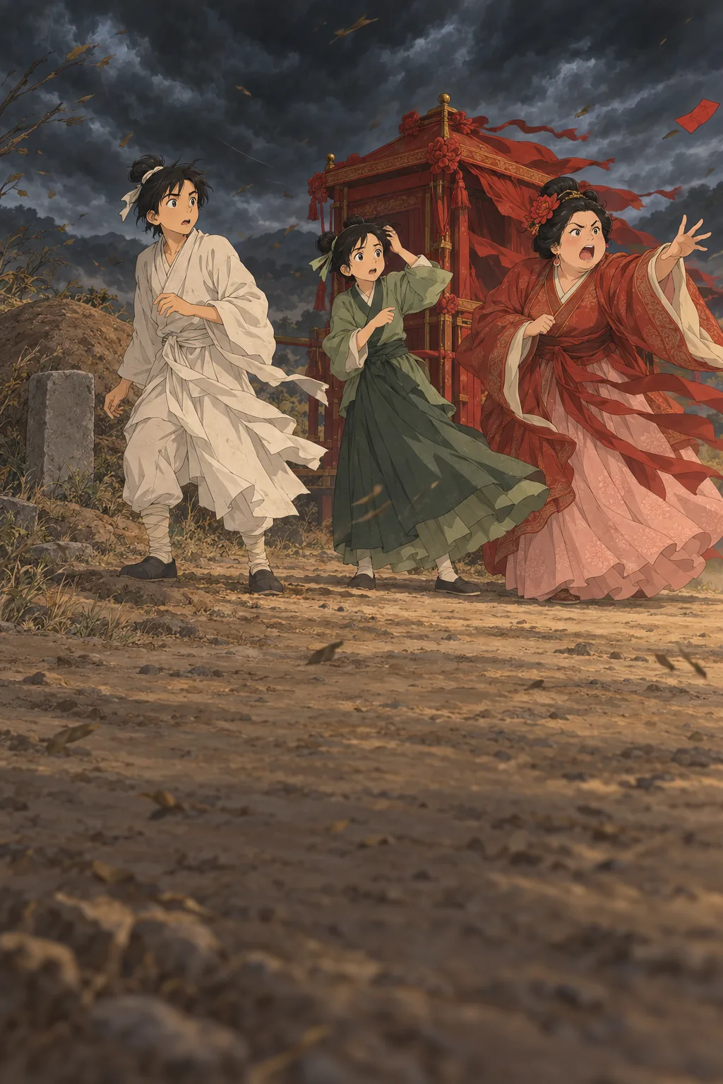 The Storm at the Tomb illustration