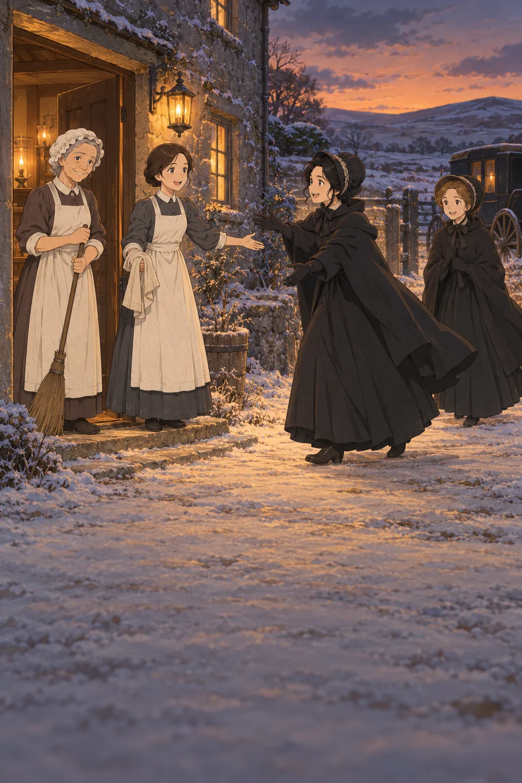 Christmas at Moor House illustration