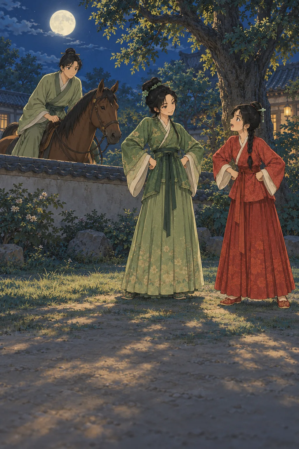 The Moonlit Garden illustration