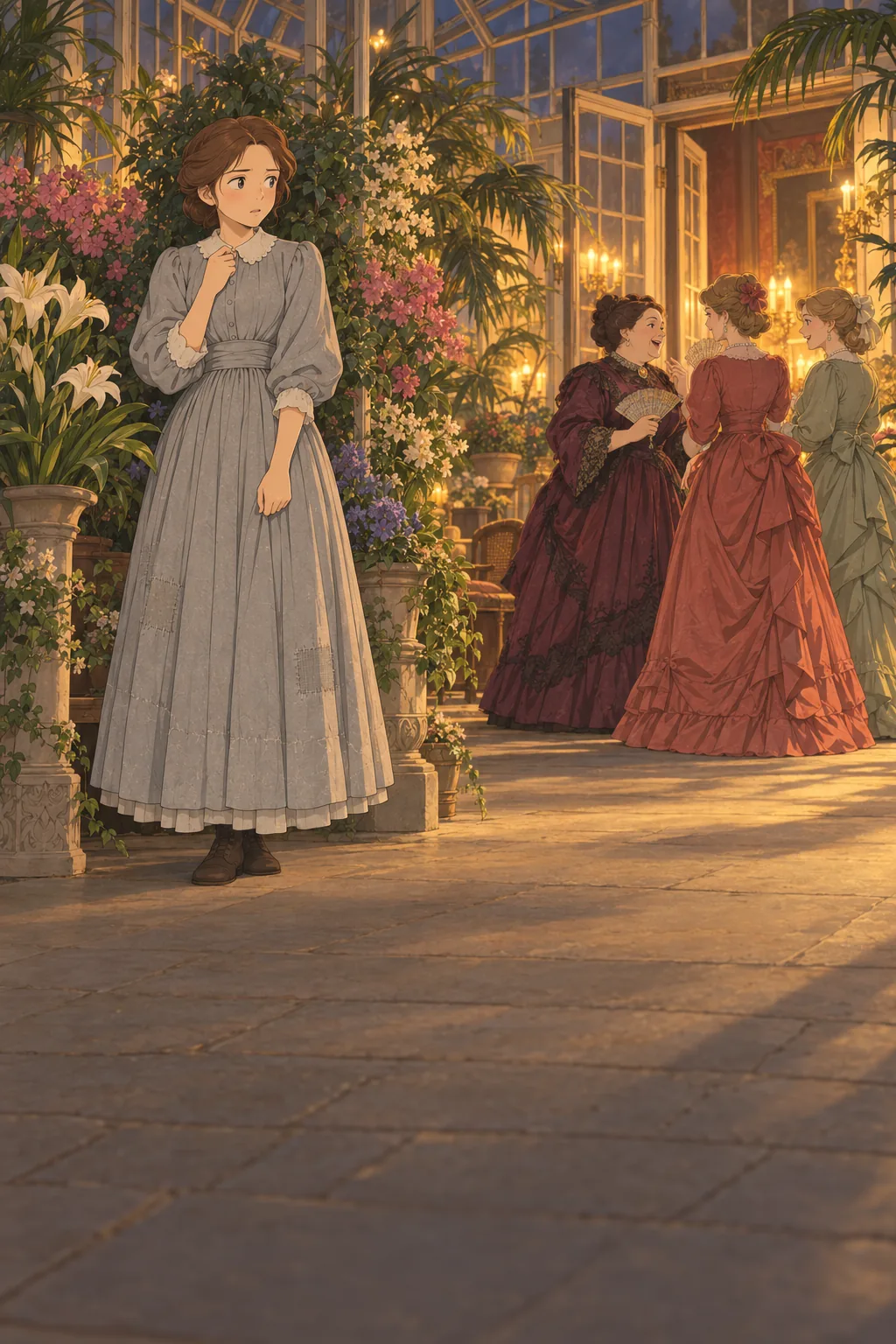 Meg at the Moffats' illustration