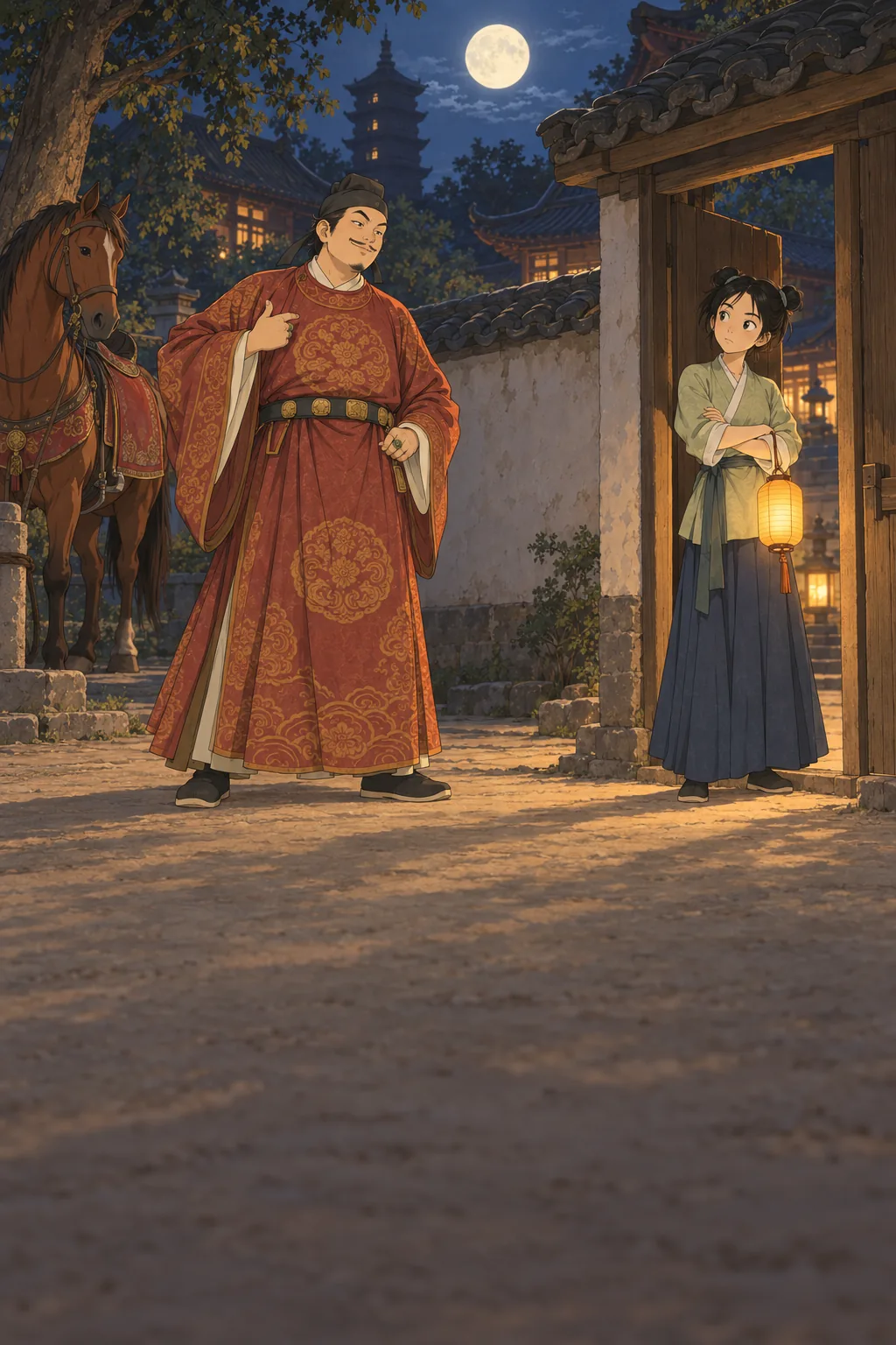 The Firefly and the Moon illustration