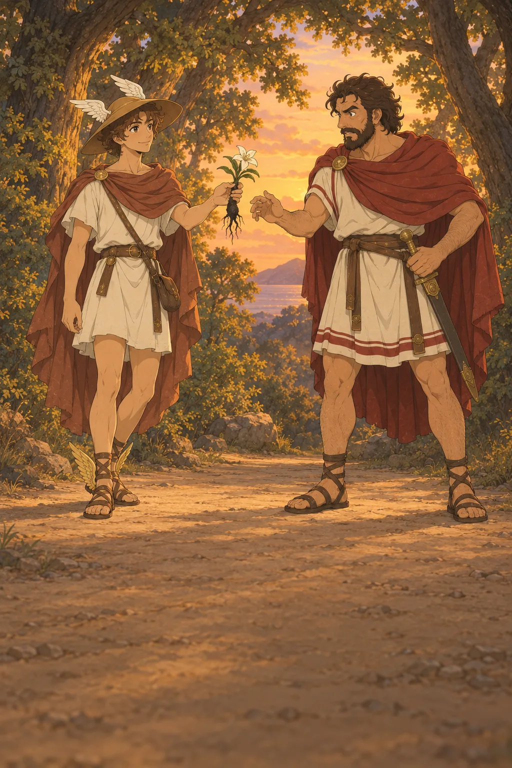 The Stranger on the Path illustration