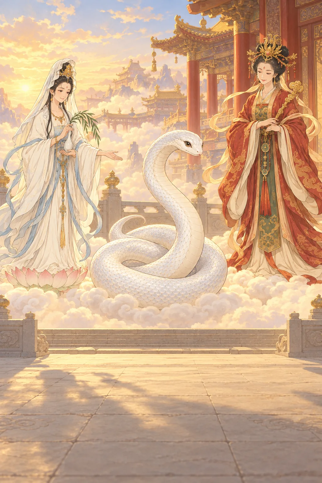 A Snake from Mount Emei illustration