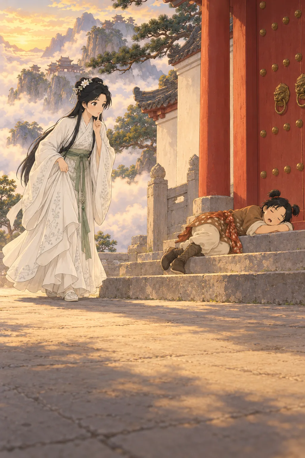 The Sleeping Deer Boy illustration