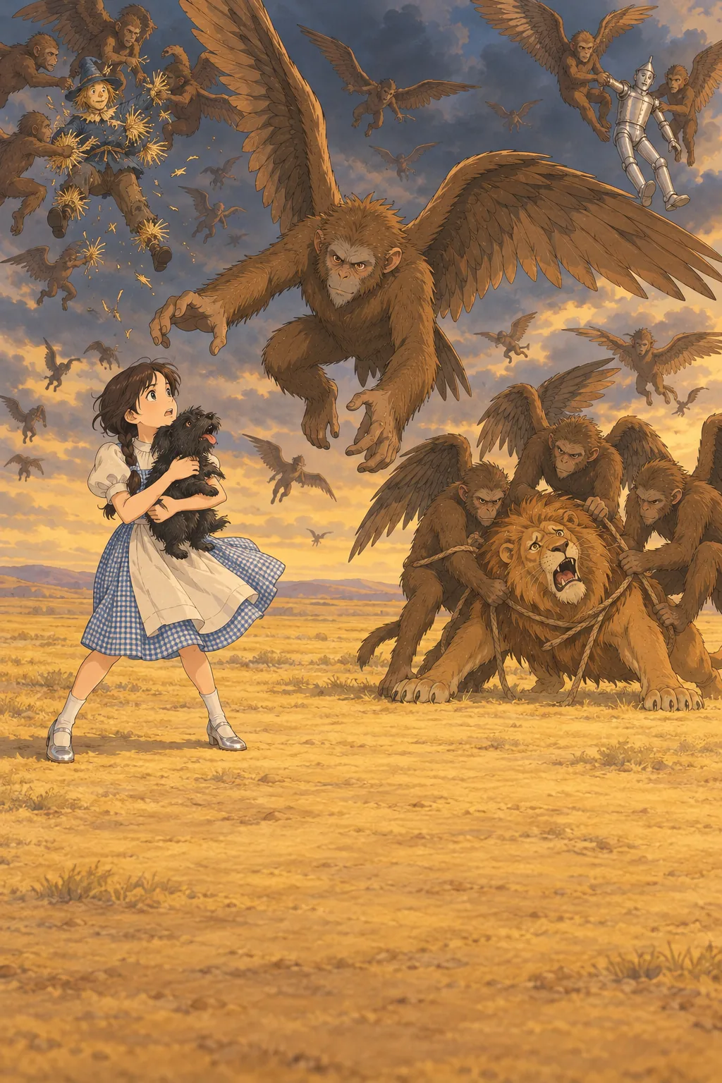 The Winged Monkeys illustration