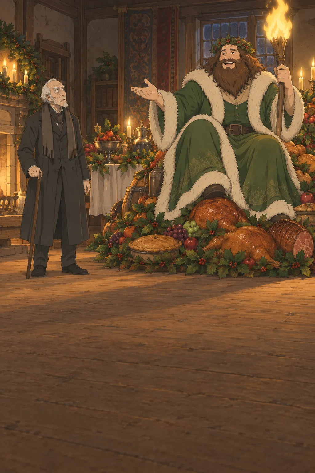 The Ghost of Christmas Present illustration