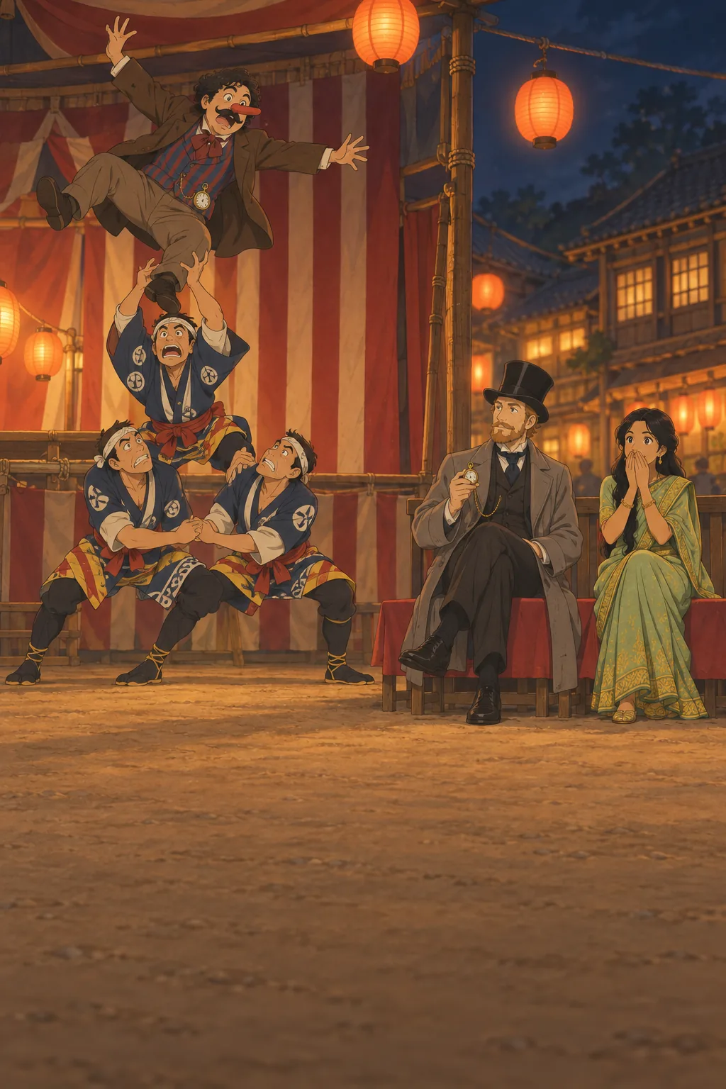 The Acrobat in Yokohama illustration