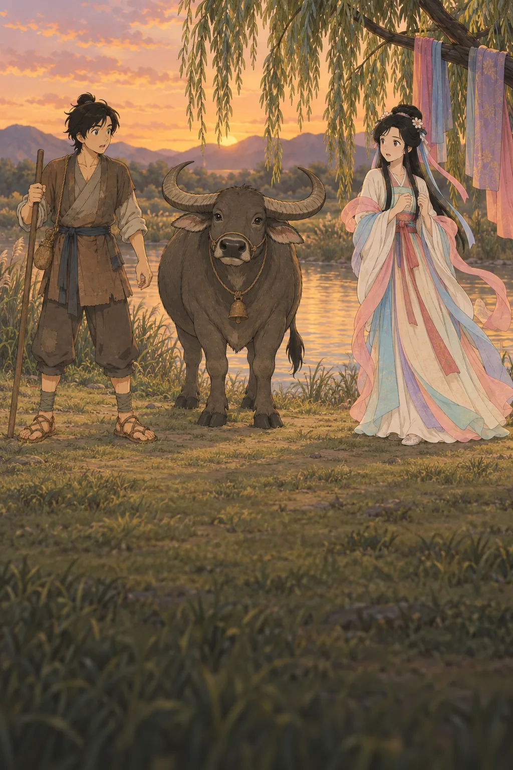 The Girl by the River illustration