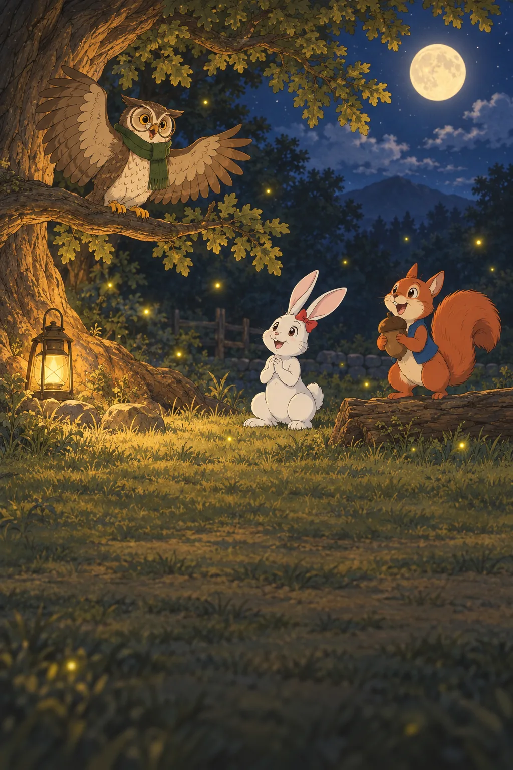 The Fox and the Stork illustration