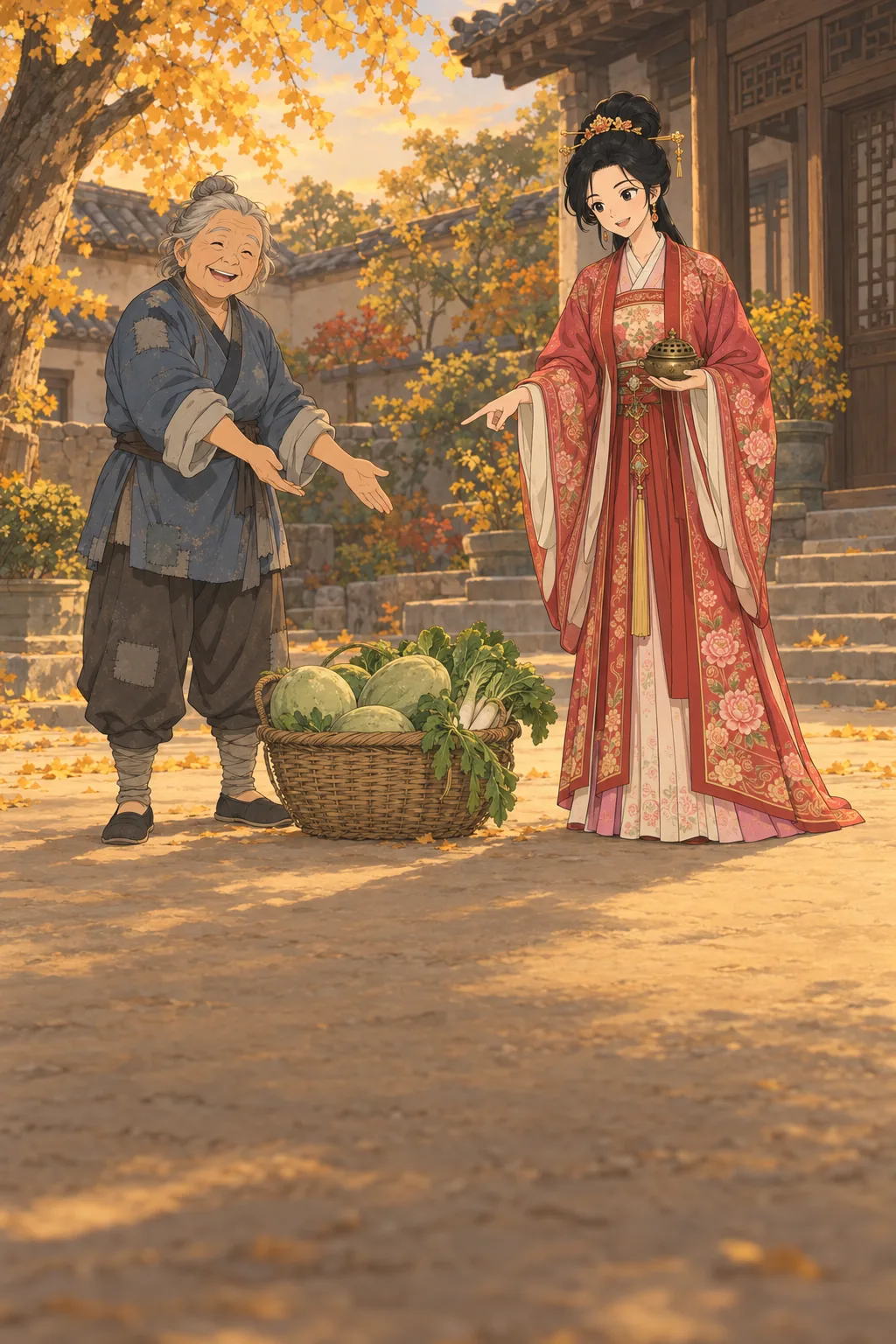 Melons and a Story illustration