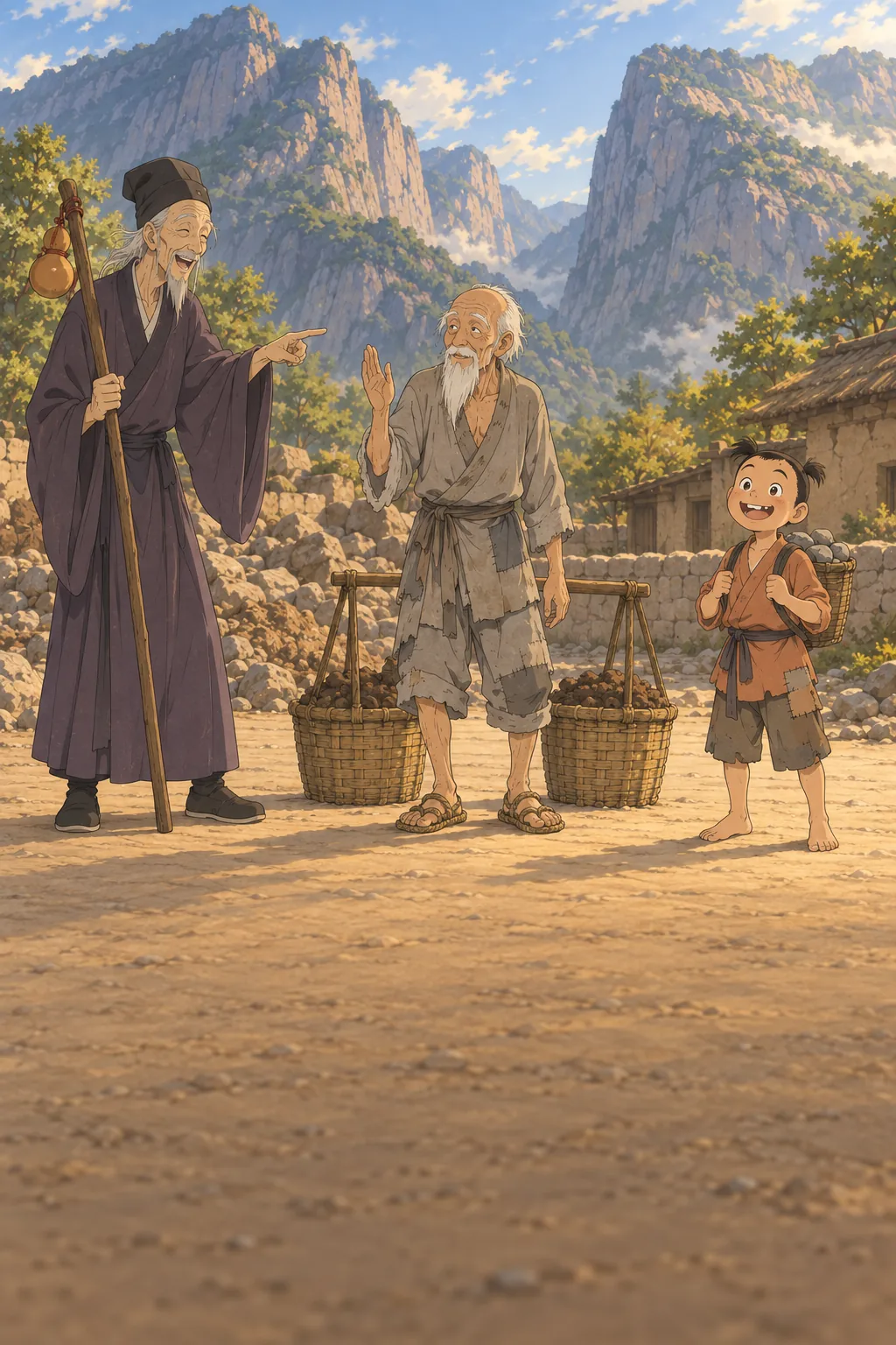 The Old Man Who Moved Mountains illustration