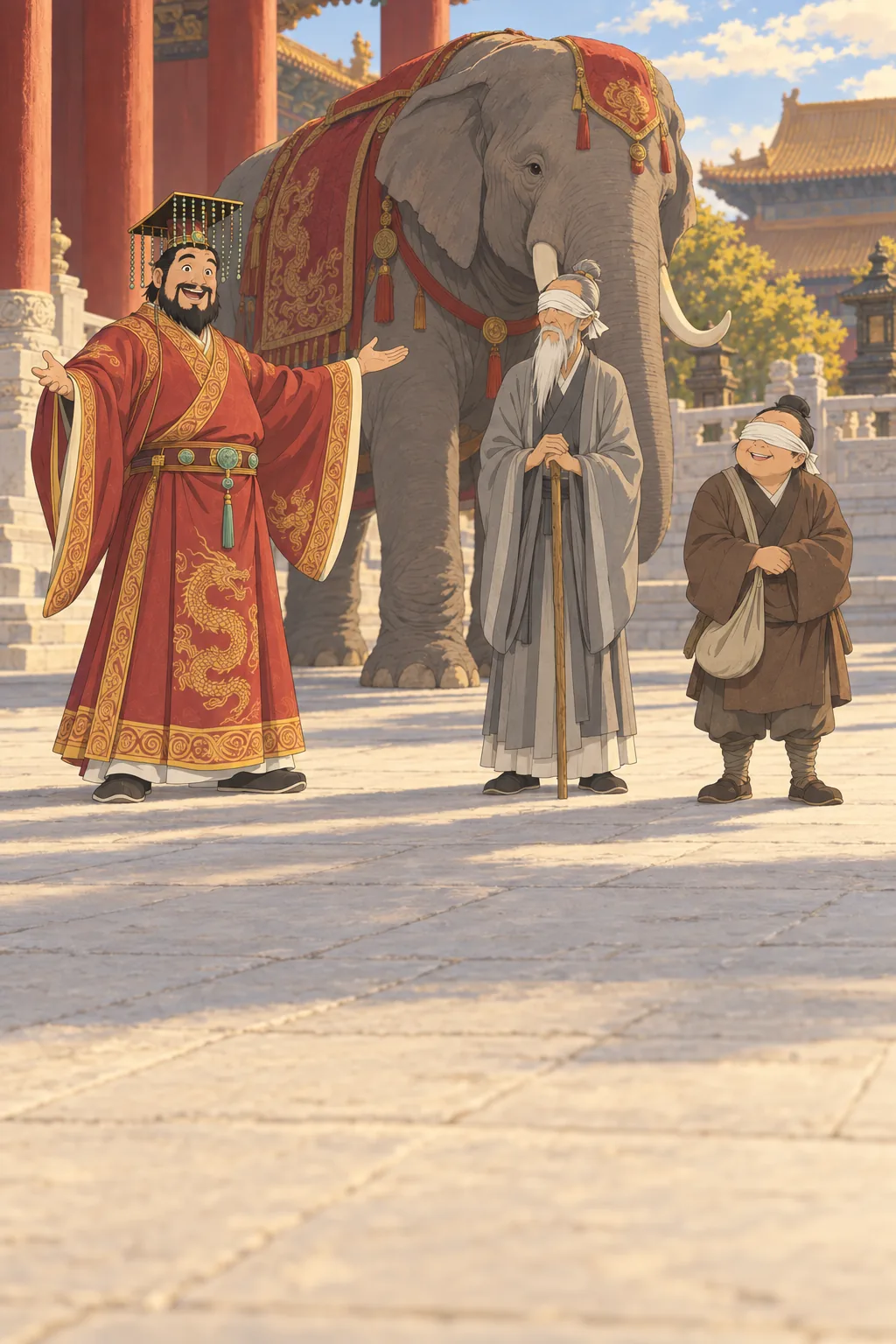 The Blind Men and the Elephant illustration