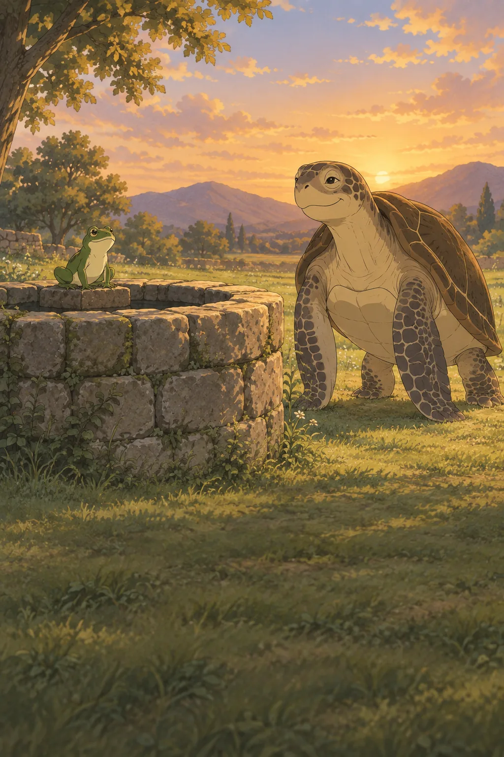 The Frog in the Well illustration