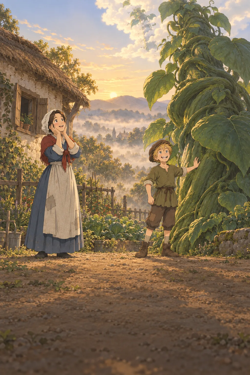 Five Magic Beans illustration