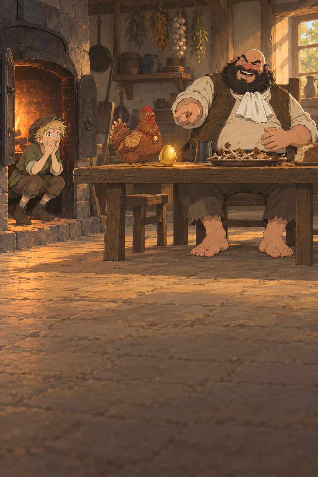The Hen That Lays Golden Eggs illustration