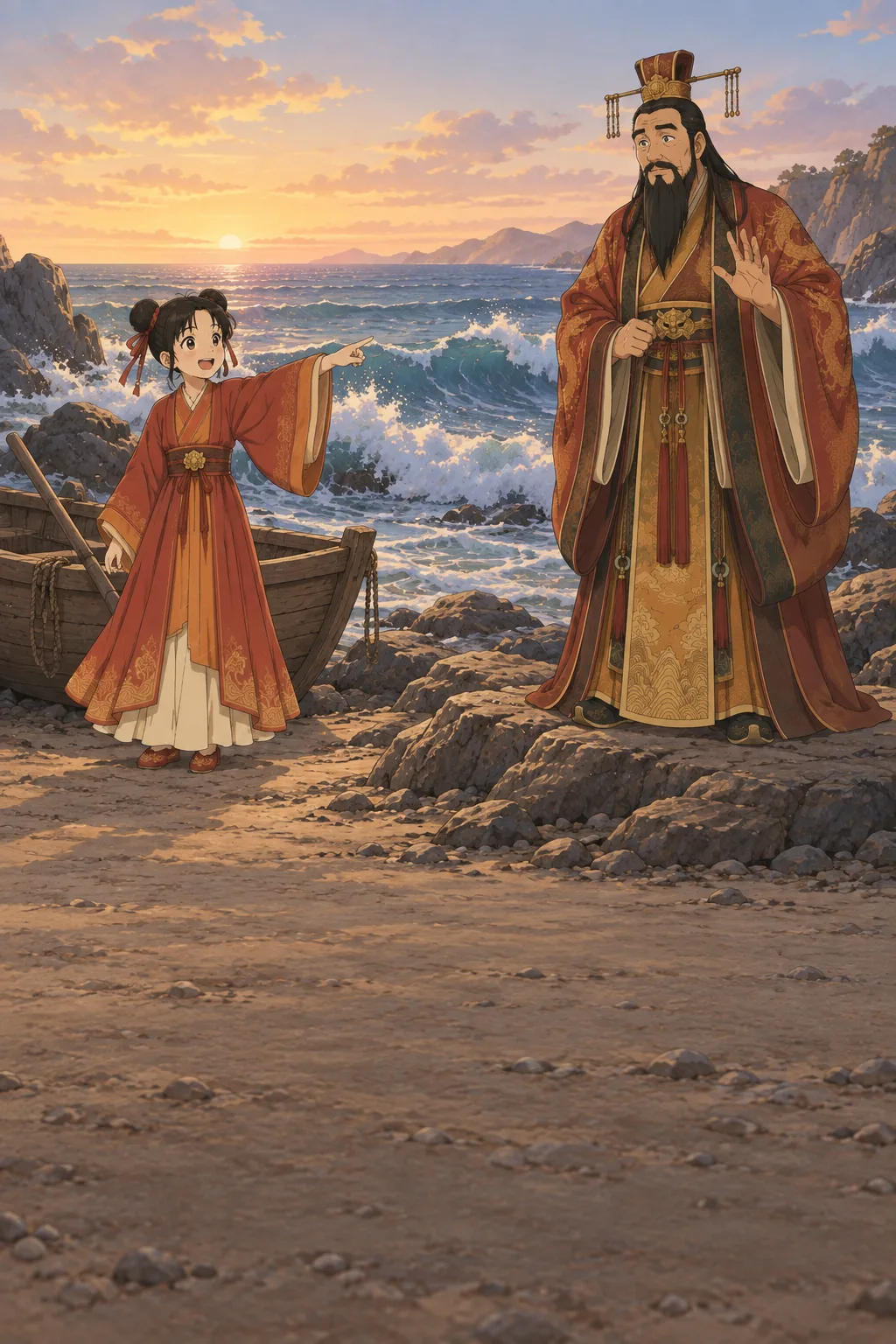 The Girl Who Loved the Sea illustration