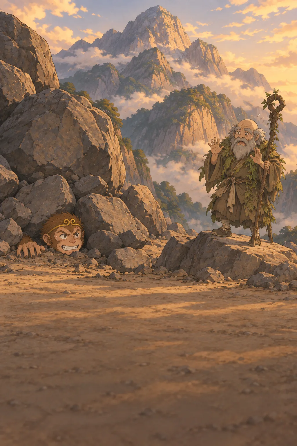 Under Three Mountains illustration