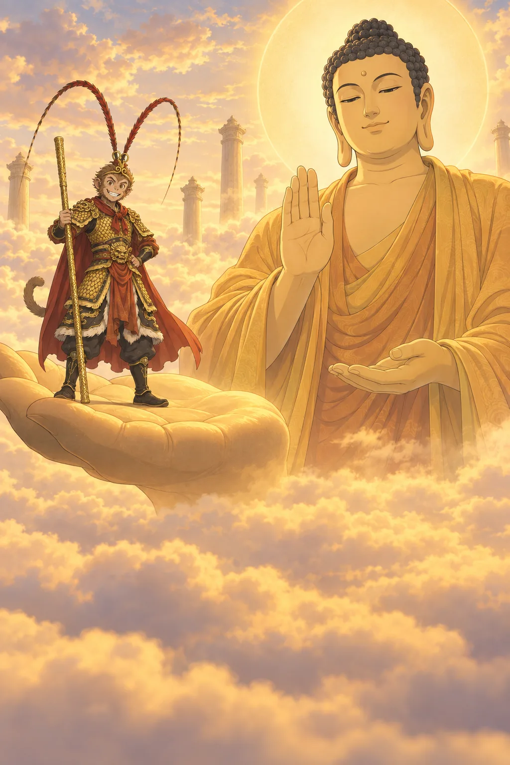 The Buddha's Palm illustration