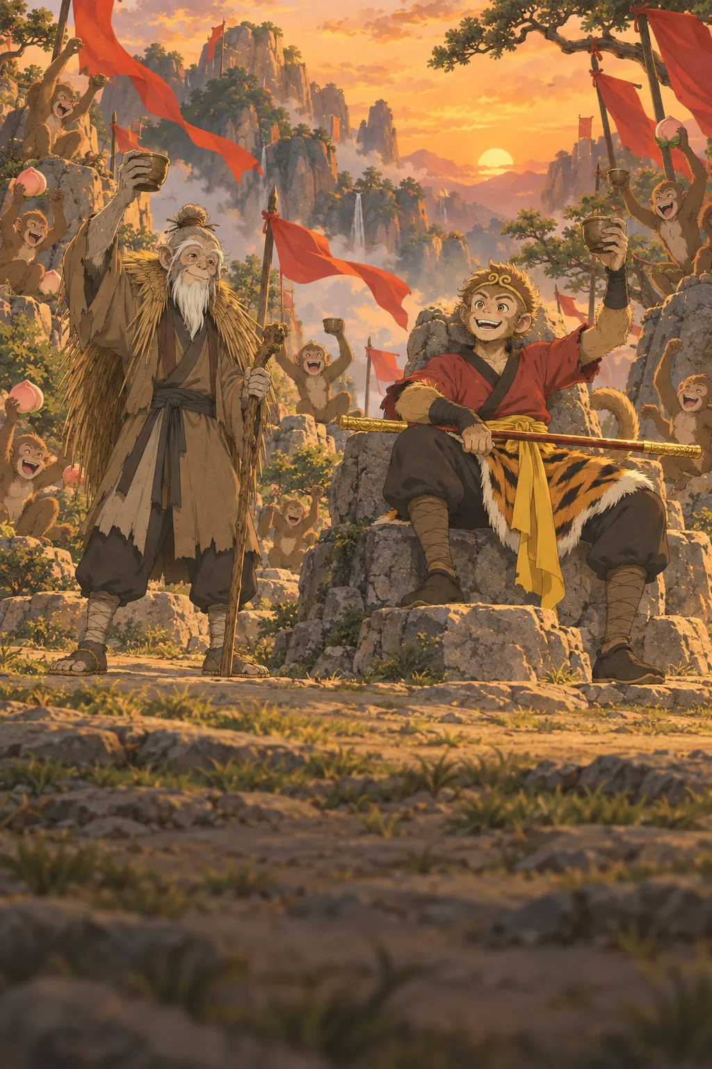 The Monkey King Comes Home illustration