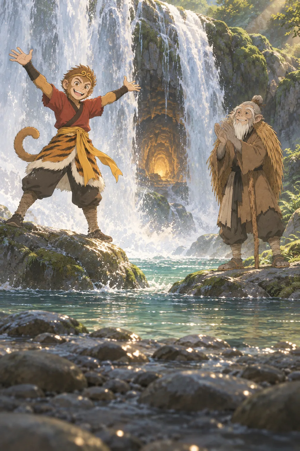 The Water Curtain Cave illustration