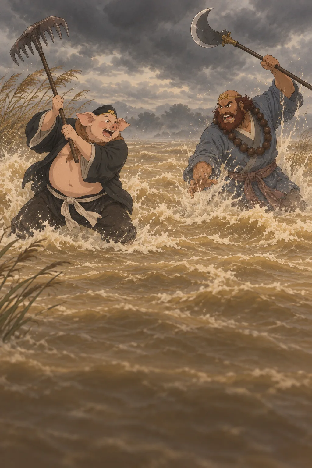 The Flowing Sand River illustration
