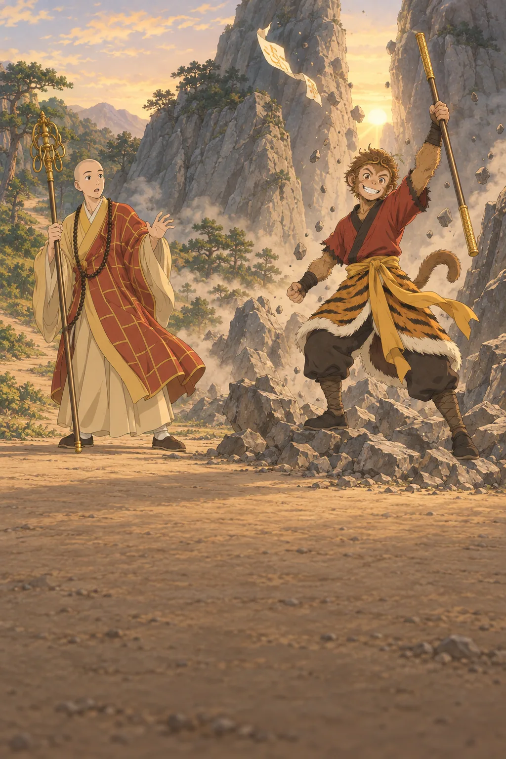 The Monkey Under the Mountain illustration