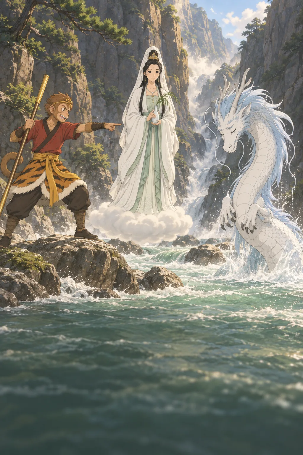 The White Dragon Horse illustration