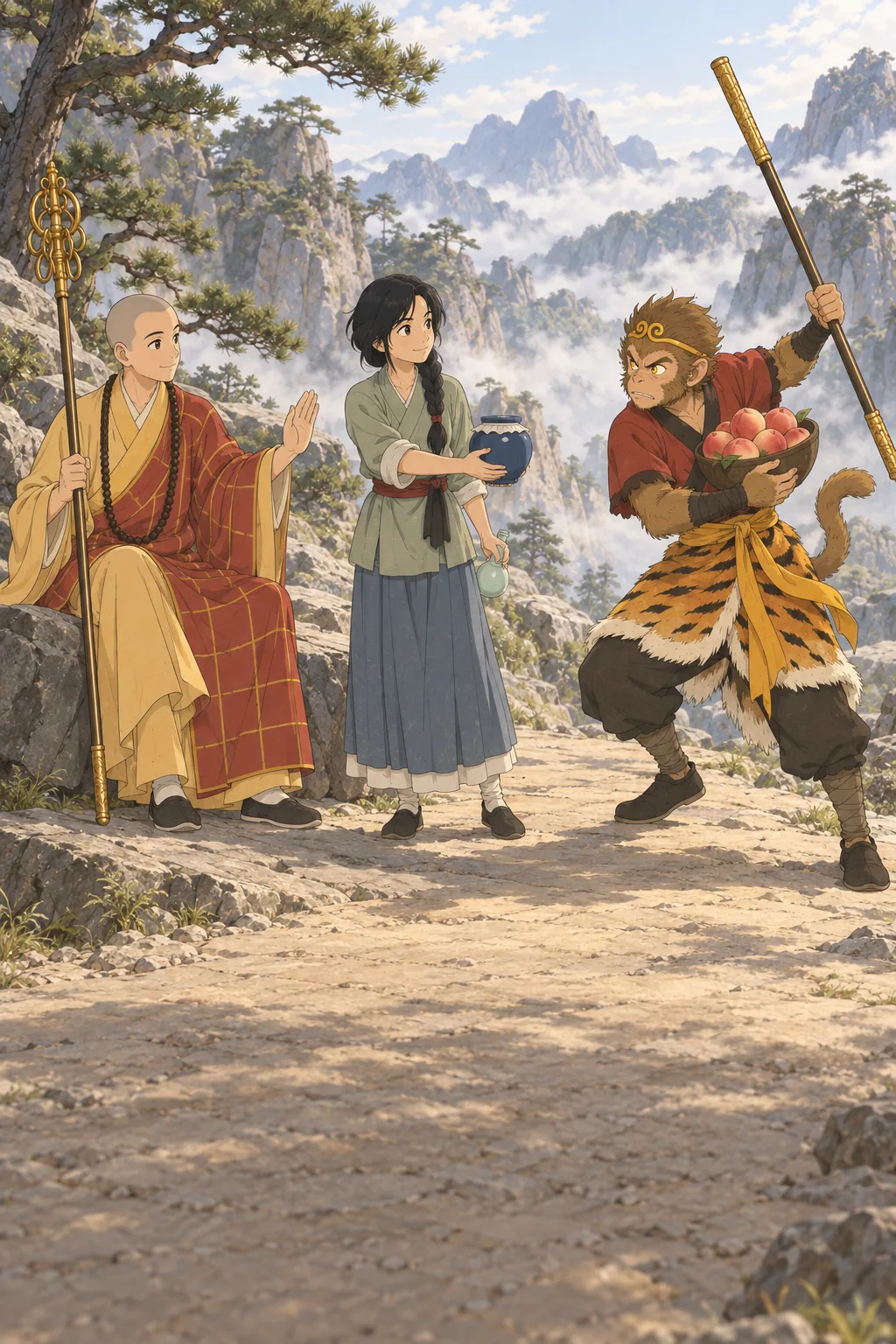 The Girl with the Rice Jar illustration