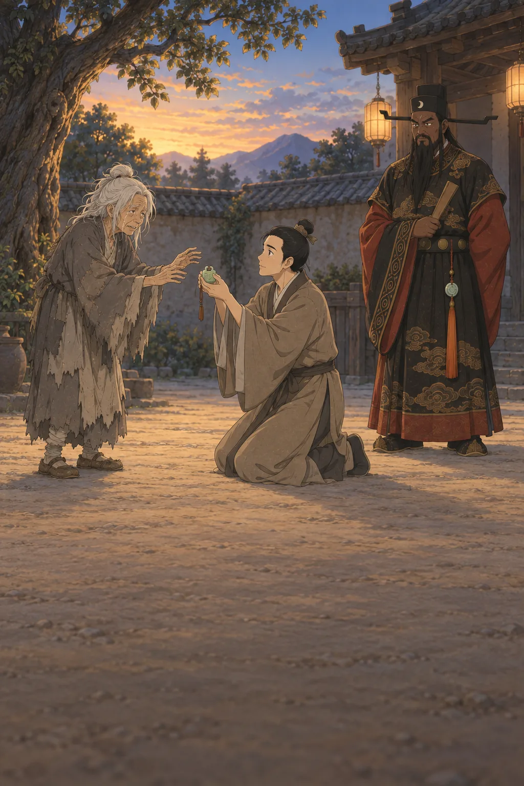 Mother and Son illustration