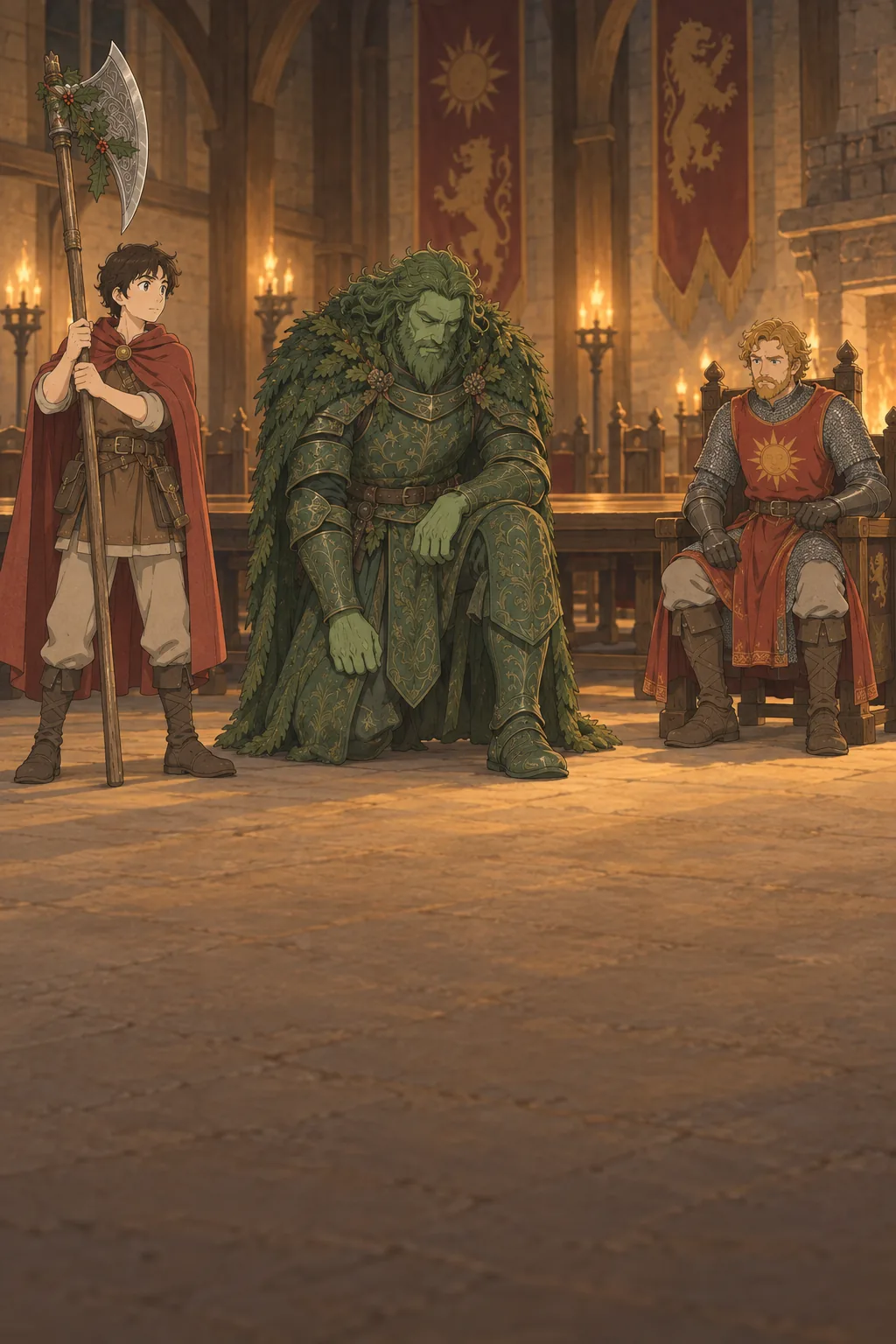The Green Knight's Game illustration