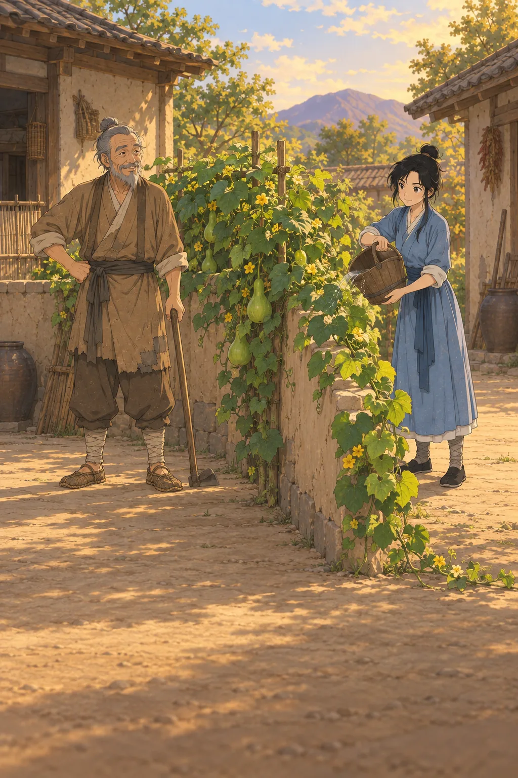 The Girl from the Gourd illustration