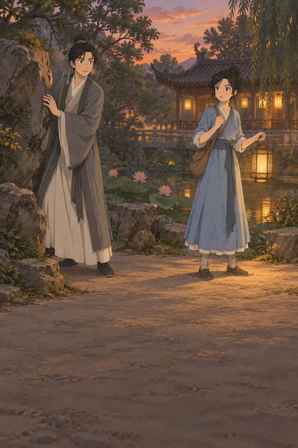 The Man in the Garden illustration