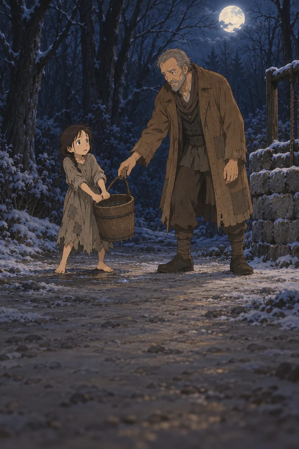 Cosette and the Doll illustration