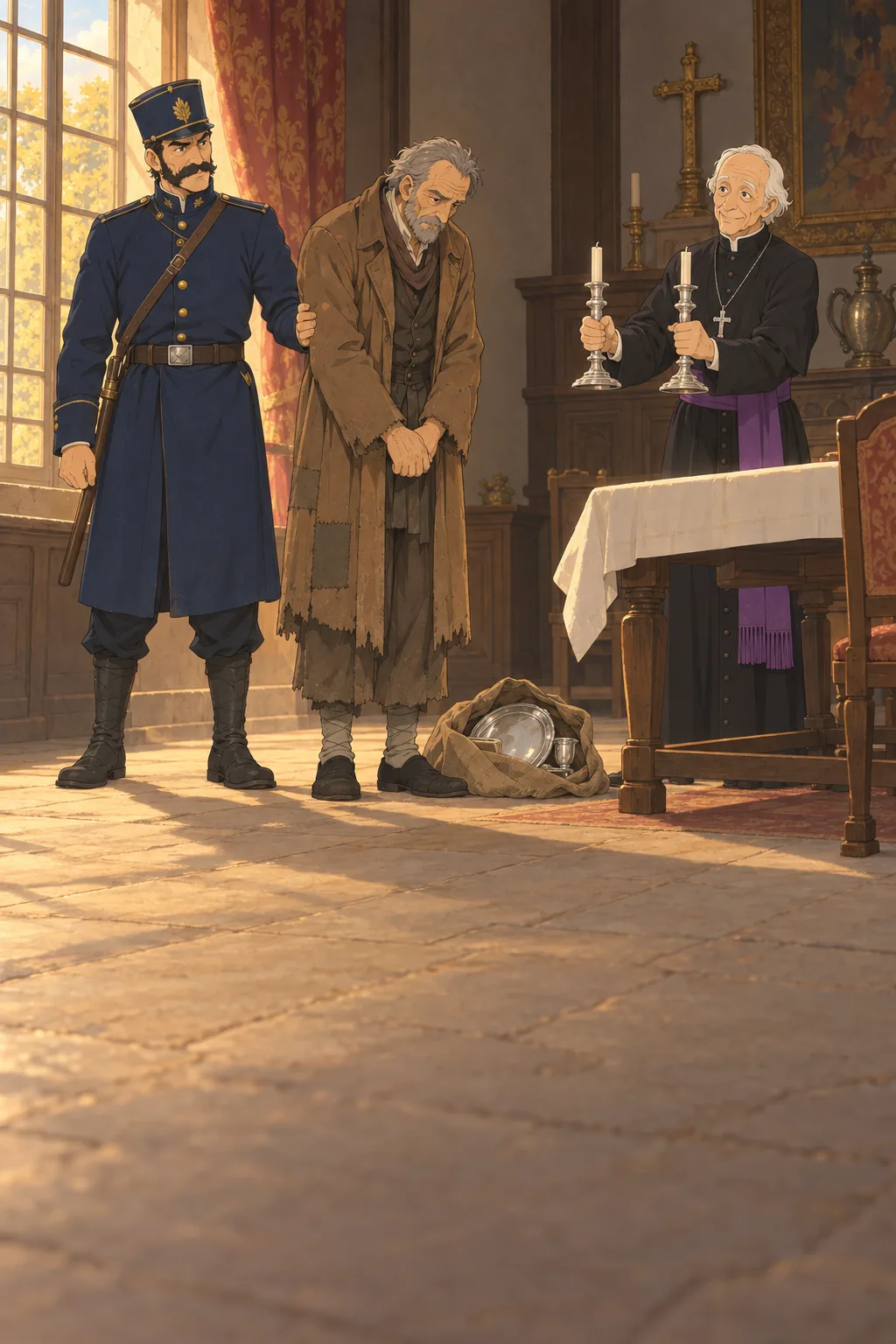 The Silver Candlesticks illustration