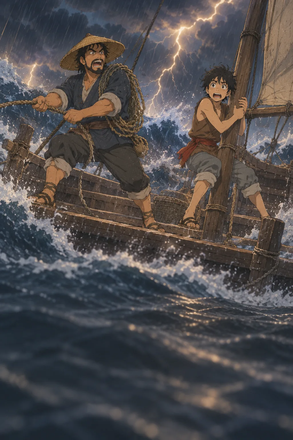 The Storm at Sea illustration