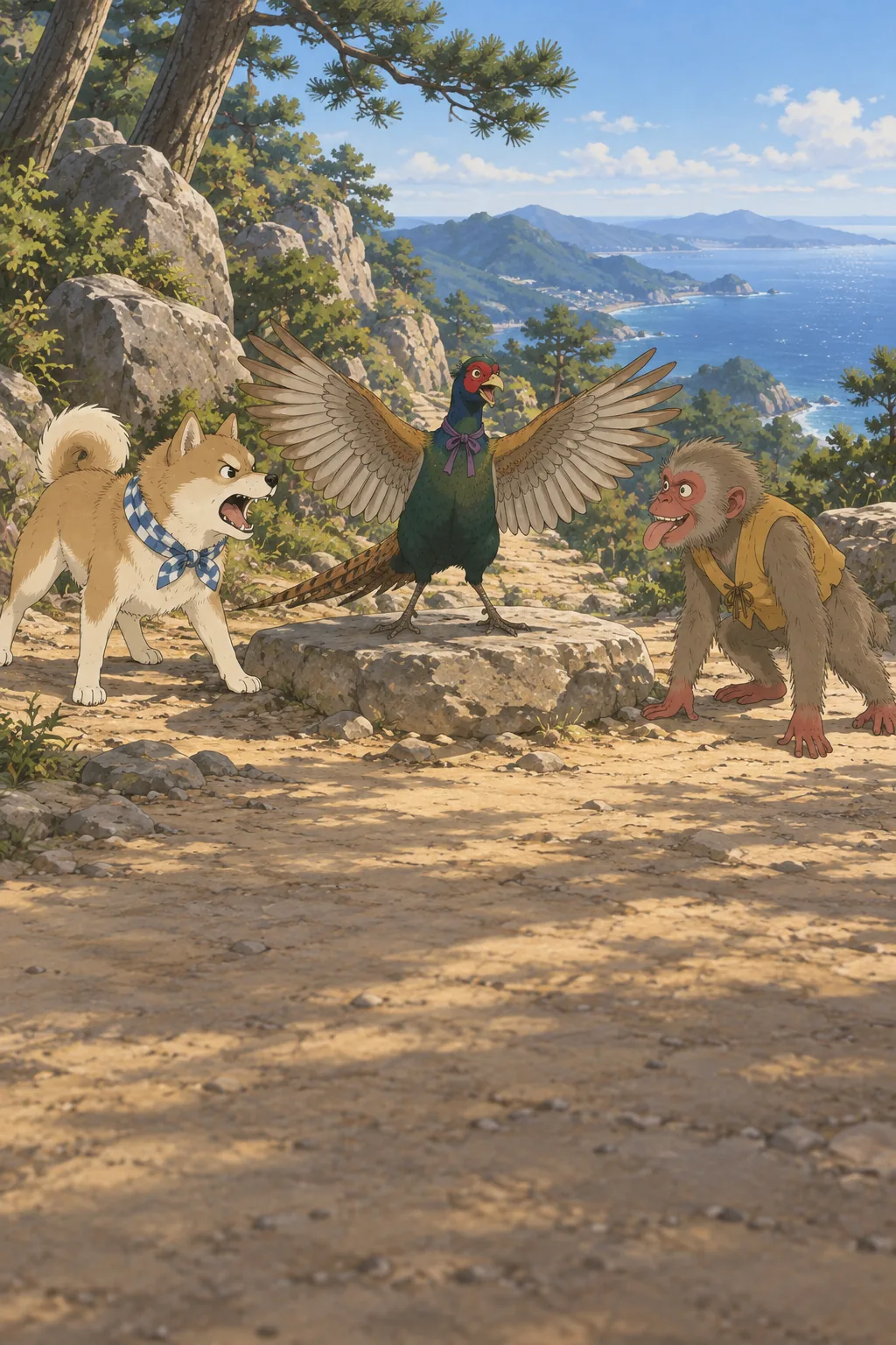 Three Friends illustration