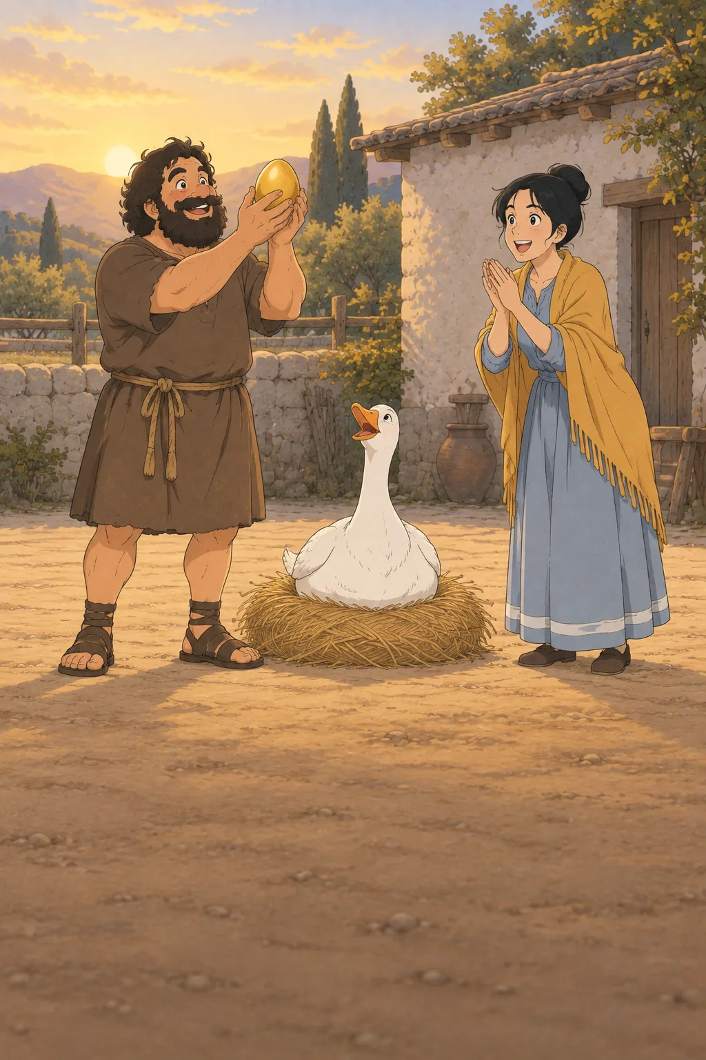 The Goose That Laid the Golden Eggs illustration