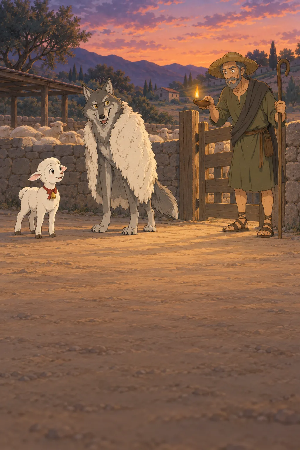 The Wolf in Sheep's Clothing illustration