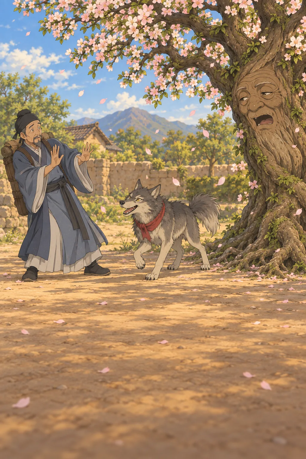 The Apricot Tree illustration