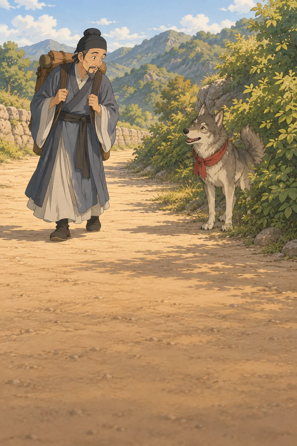 The Hunted Wolf illustration