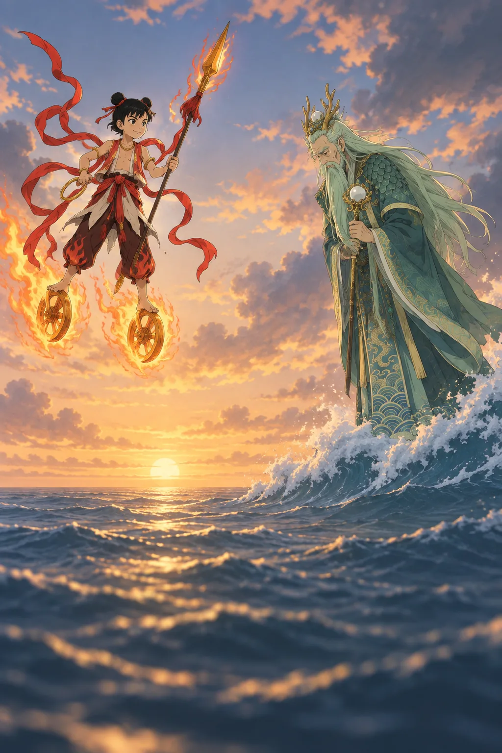 Wind and Fire Wheels illustration