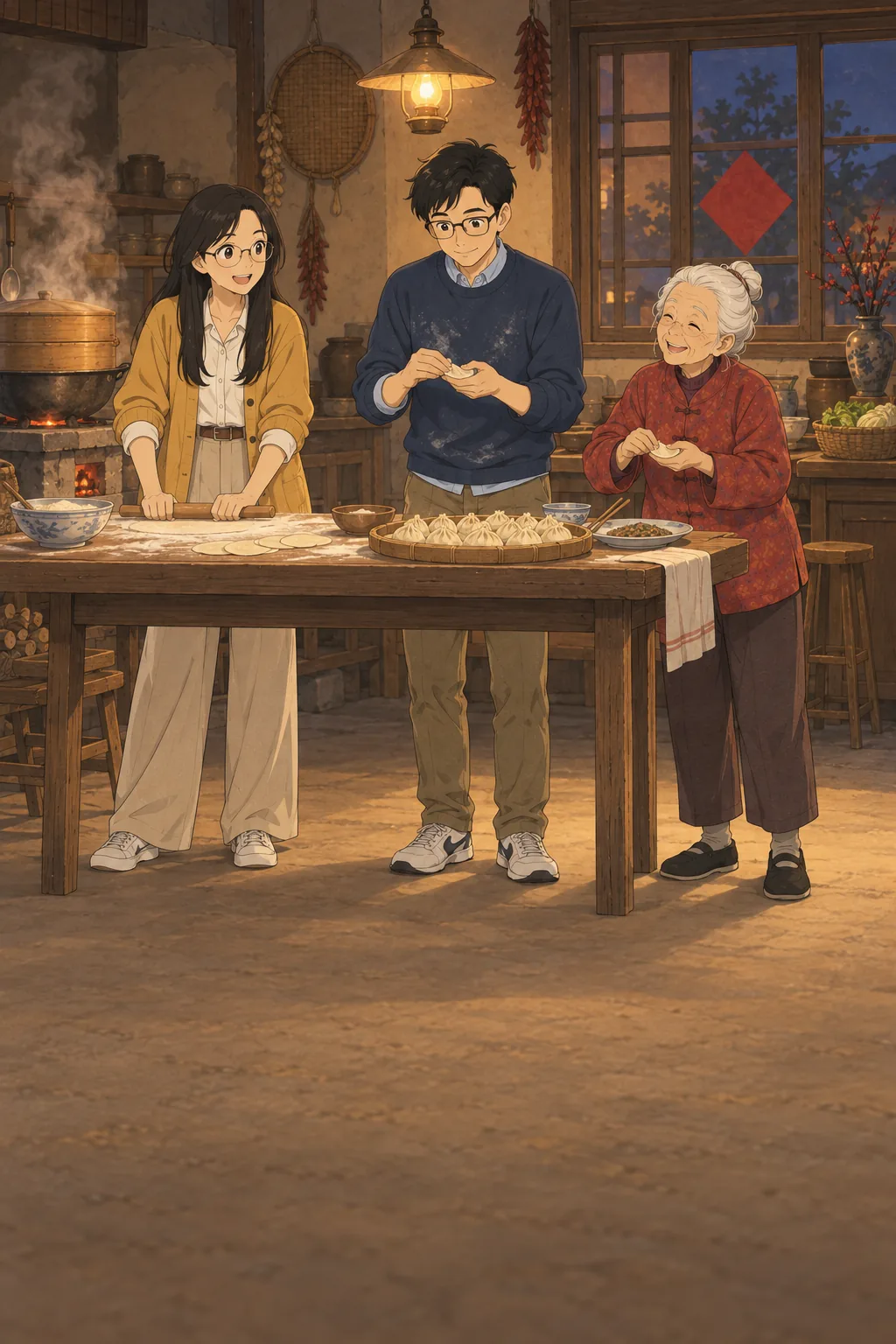 Dumplings for Three illustration