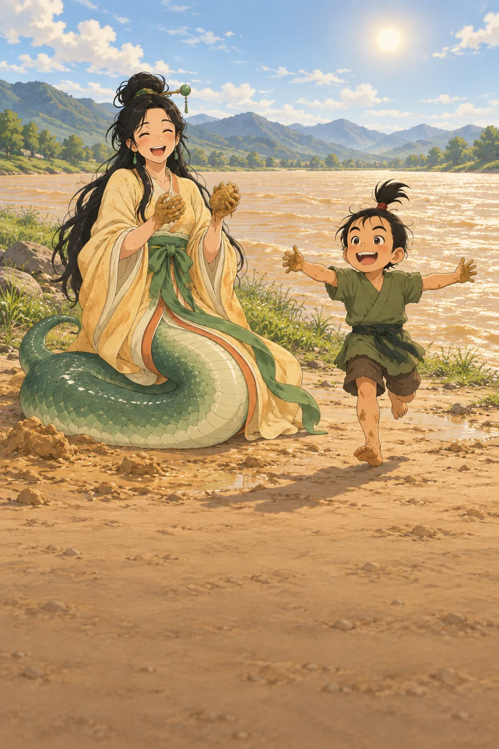 A Child of Yellow Clay illustration