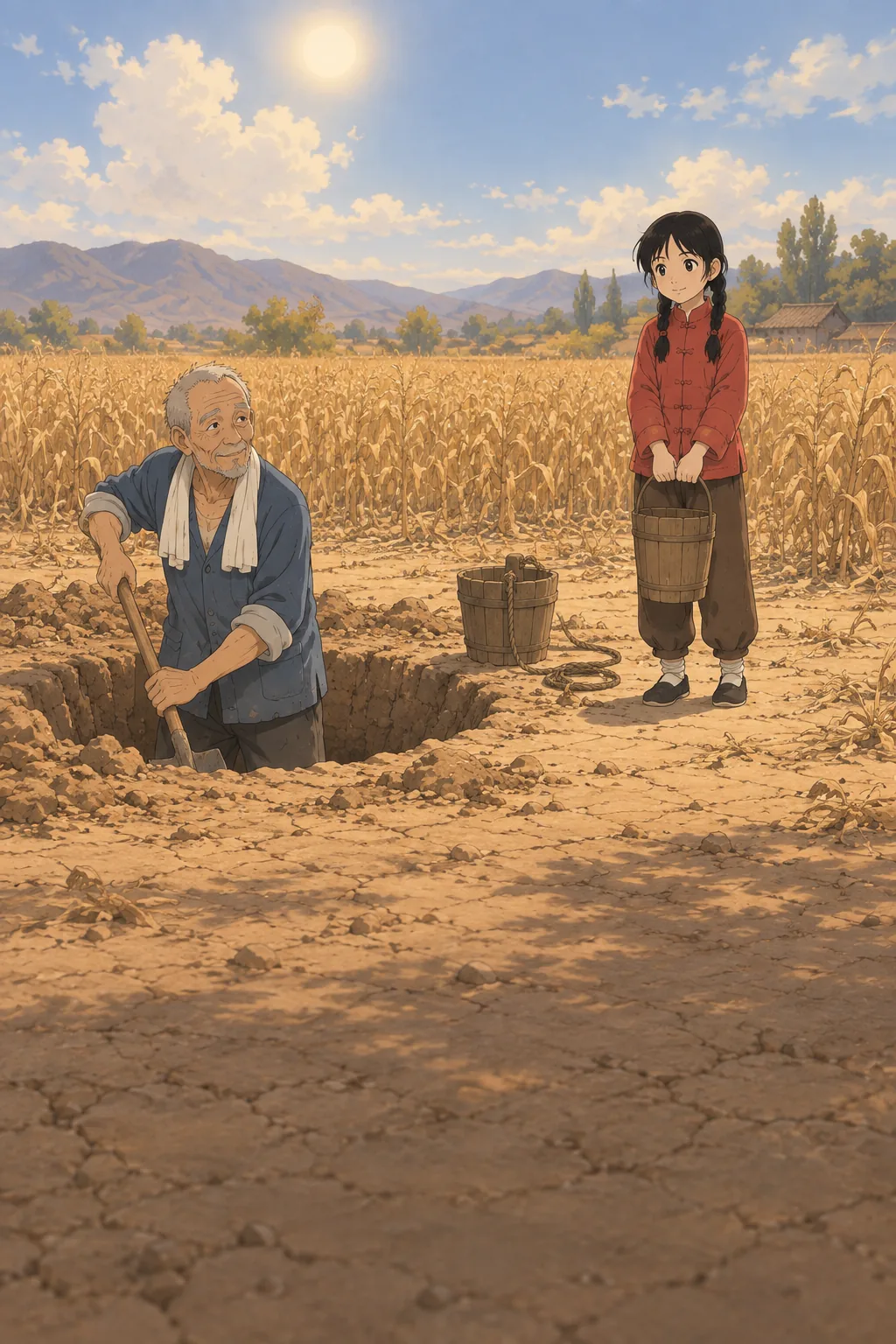 The Well in the Dry Field illustration