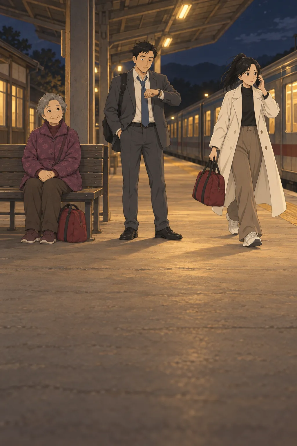 Two Red Bags illustration