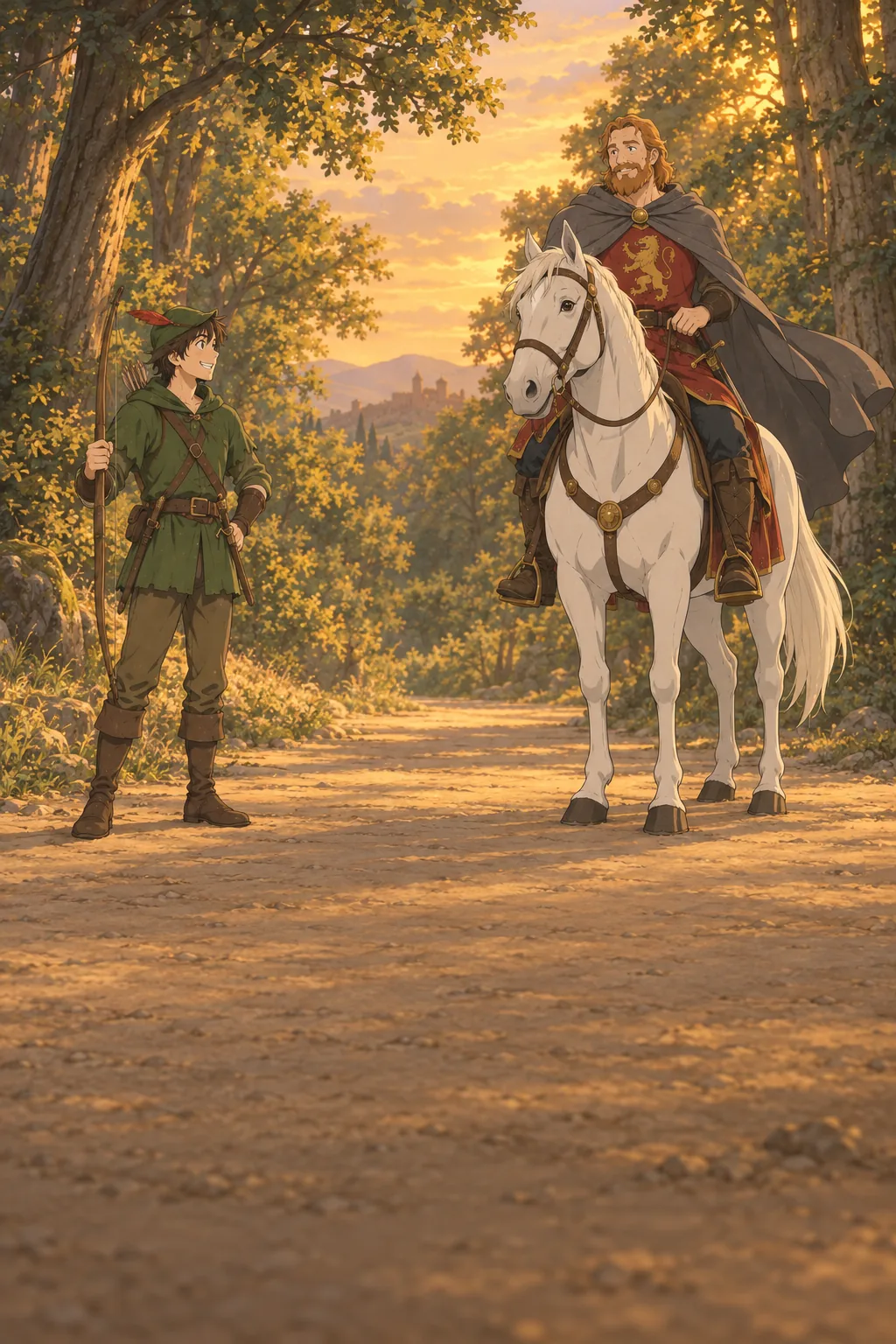 The Lady on the White Horse illustration