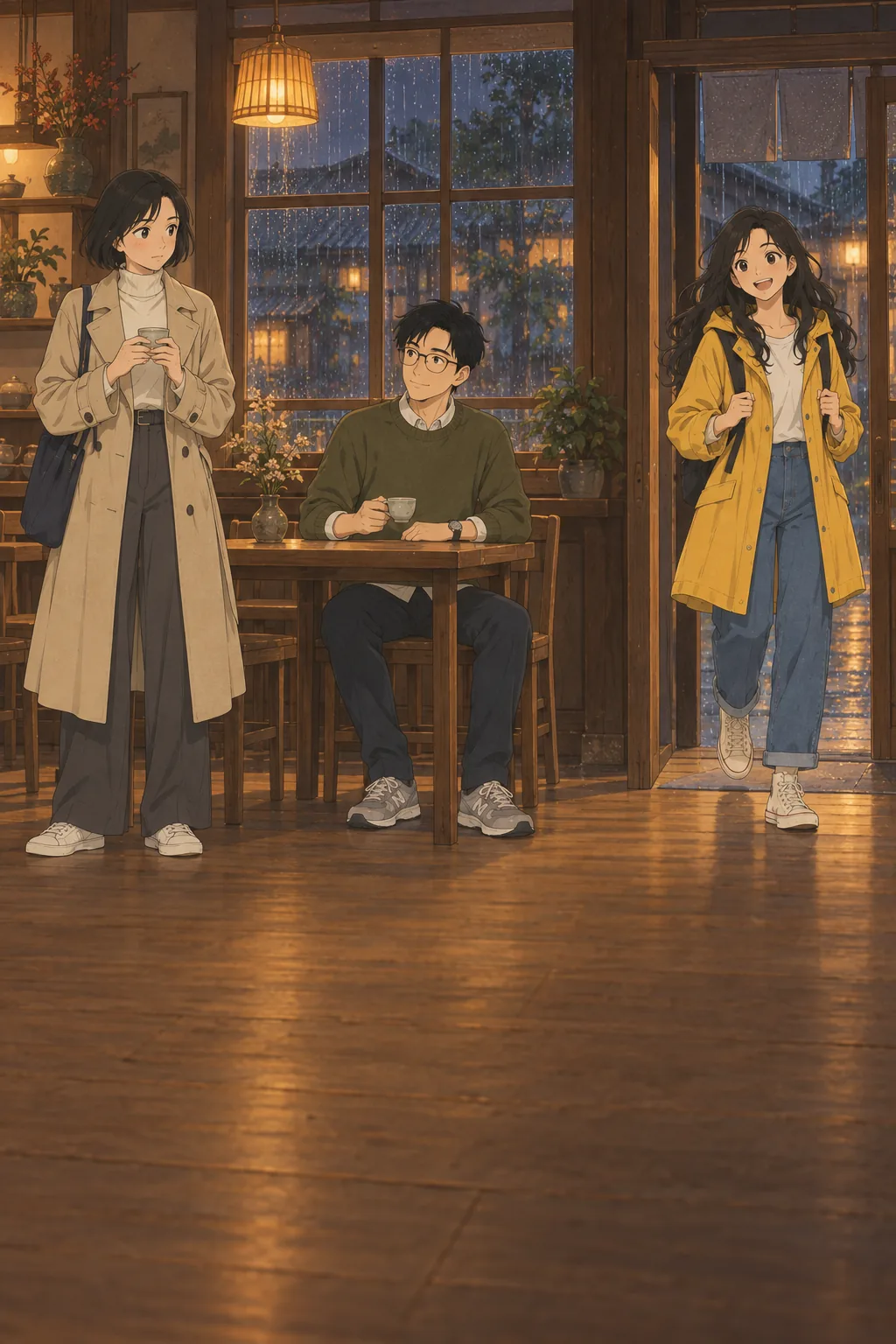Two Cups at the Window illustration