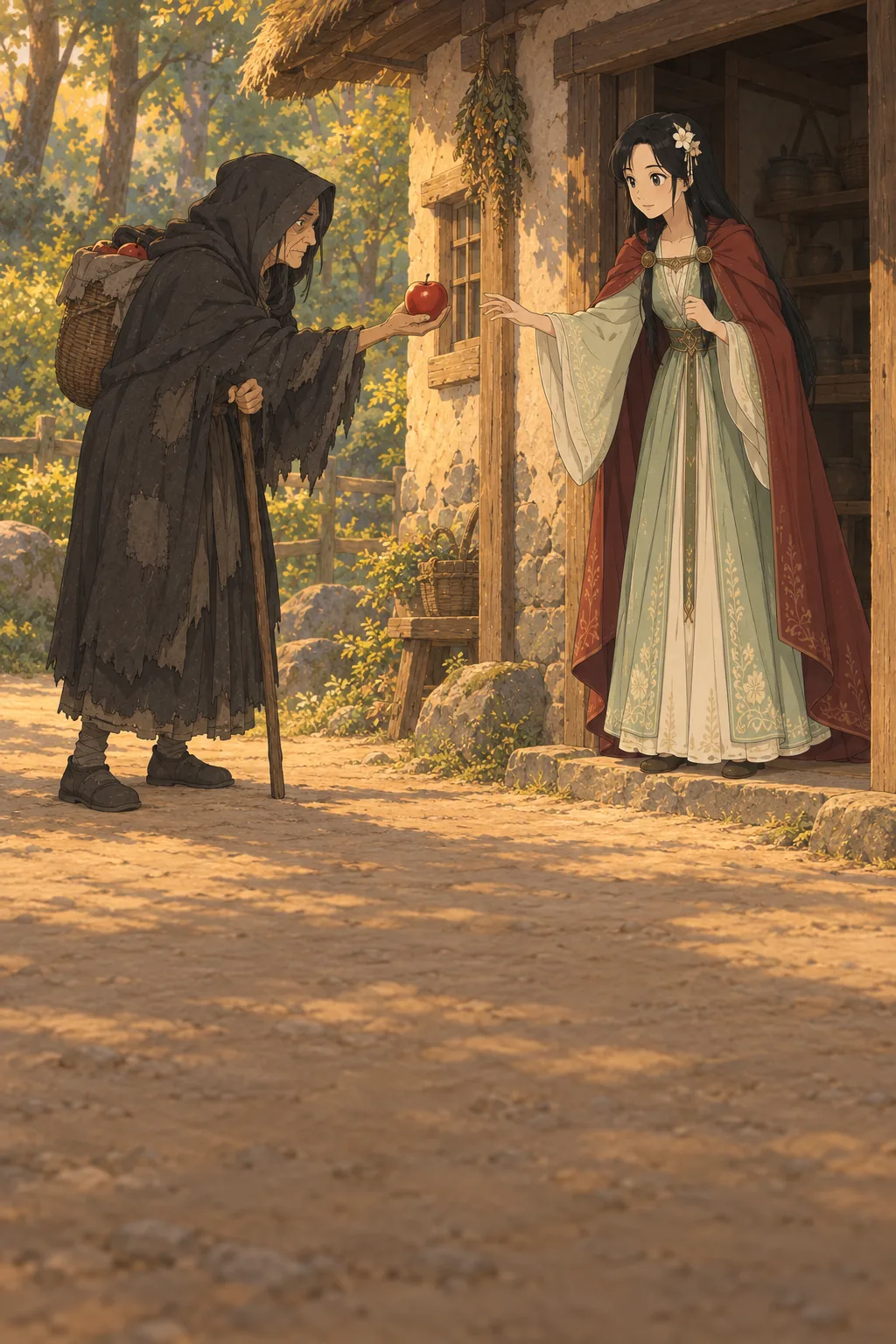 The Red Apple illustration